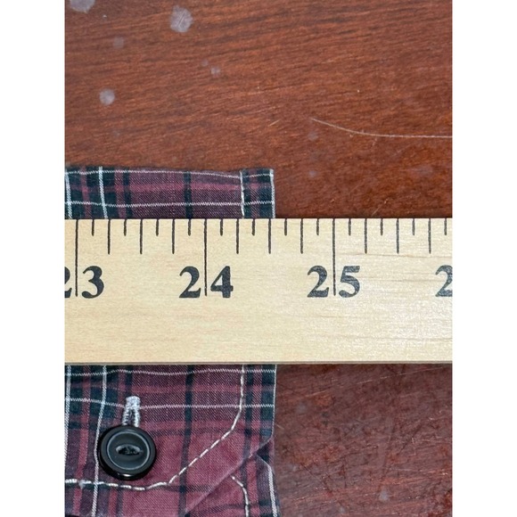 Dockers Long Sleeve Plaid Button Up Shirt‎ Men's Size L Red Black White - Picture 5 of 7